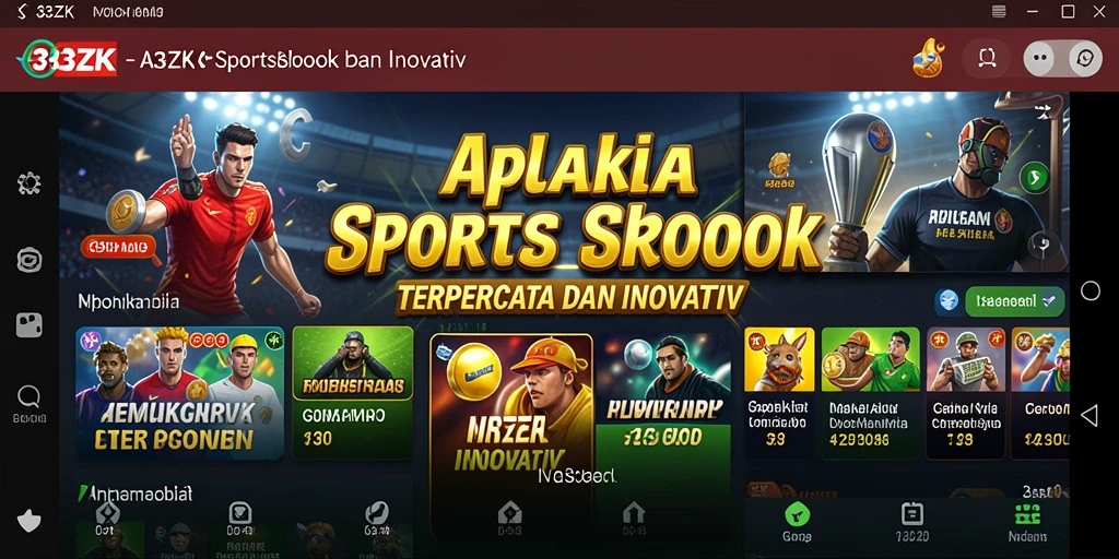 Tampilan gameplay interaktif pada aplikasi Sportsbook 33ZK.