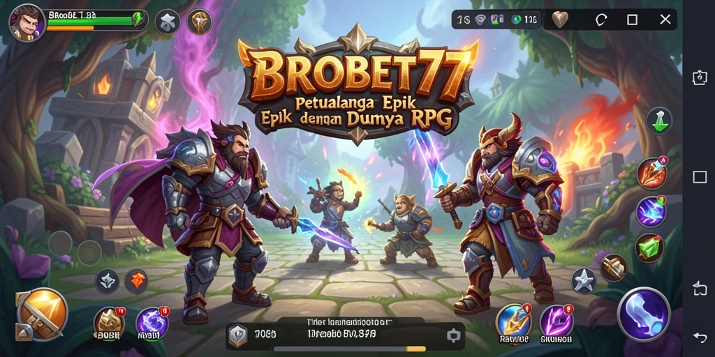 Tampilan gameplay BROBET77 yang menakjubkan dalam dunia RPG.