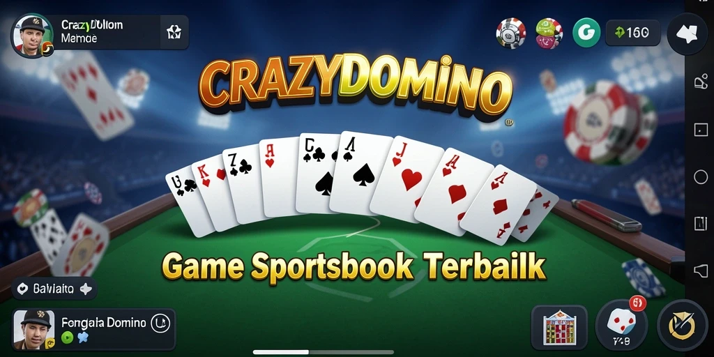 Tampilan gameplay menarik dari CRAZYDOMINO yang mengasyikkan.