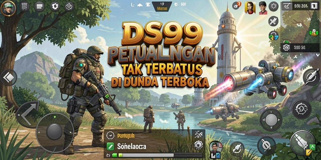 Tangkapan layar menampilkan gameplay menakjubkan DS99 di dunia terbuka.
