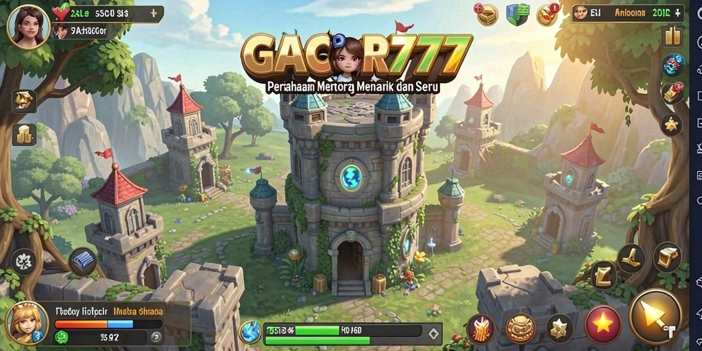Screenshot dari gameplay GACOR777 menampilkan pertempuran seru di Tower Defense.