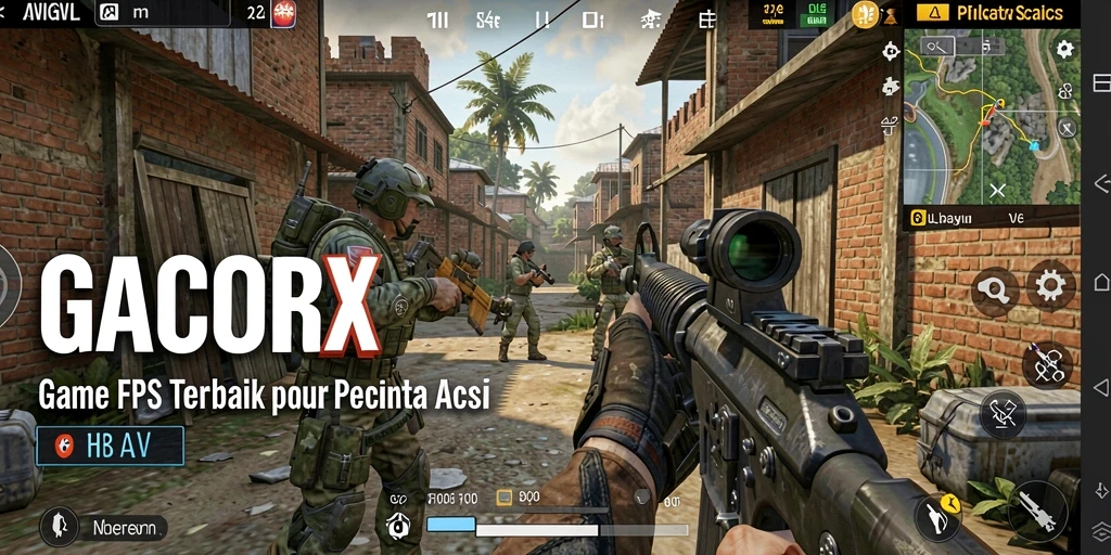 Tangkapan layar GACORX menampilkan aksi menegangkan dalam gameplay FPS.