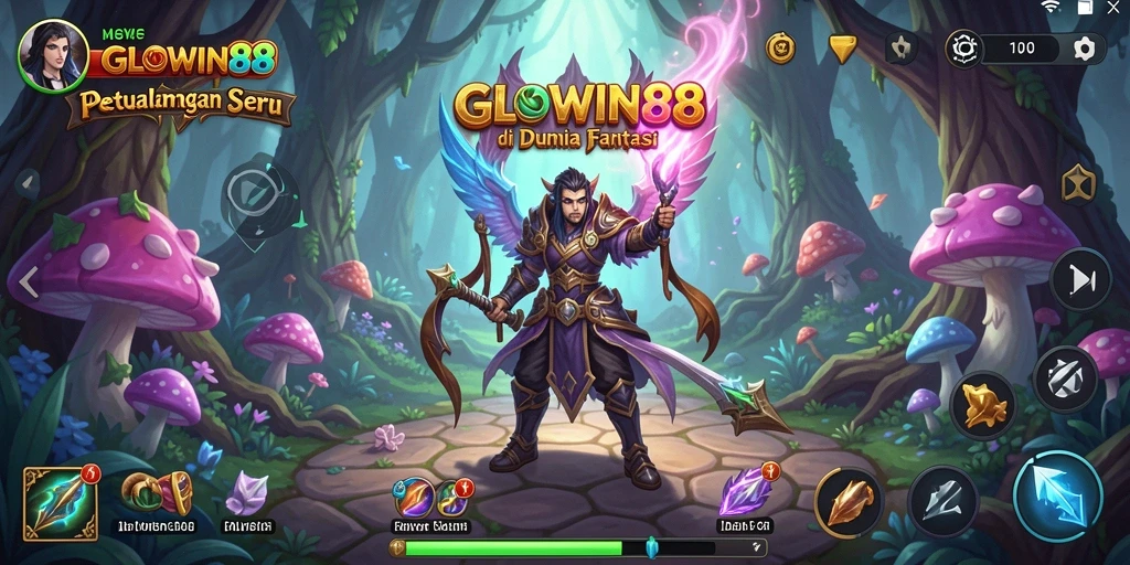 Tampilan gameplay GLOWIN88 yang penuh petualangan.