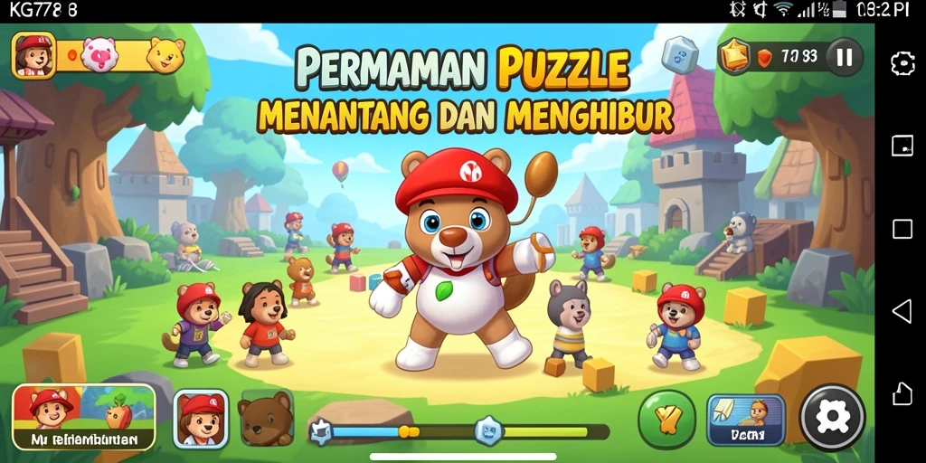Gameplay menyenangkan dan menantang dari KG778 dengan puzzle yang beragam.