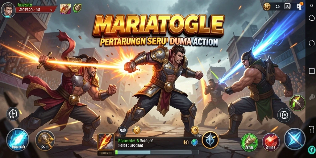 Gameplay MARIATOGEL dengan aksi mendebarkan dan grafis tajam.
