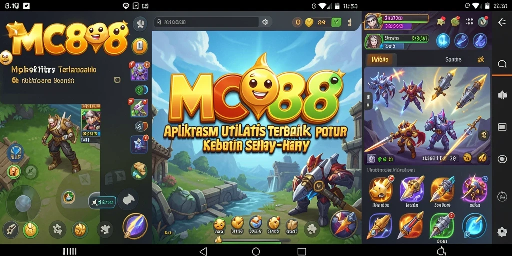 Tampilan antarmuka pengguna MC888 yang sederhana dan intuitif.