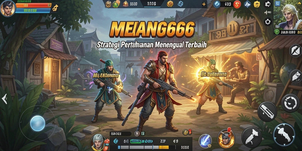 Tangkapan layar MENANG666 menunjukkan strategi menara pertahanan yang intens.
