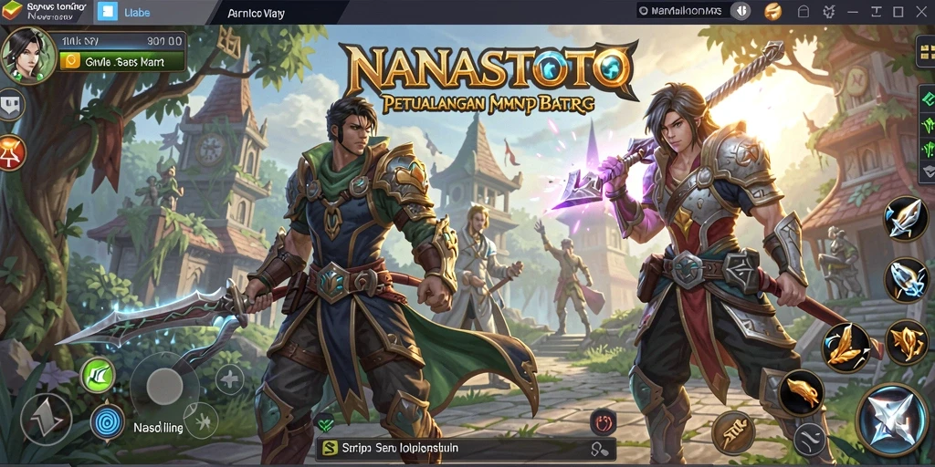 Gameplay NANASTOTO yang mendebarkan dan penuh aksi.