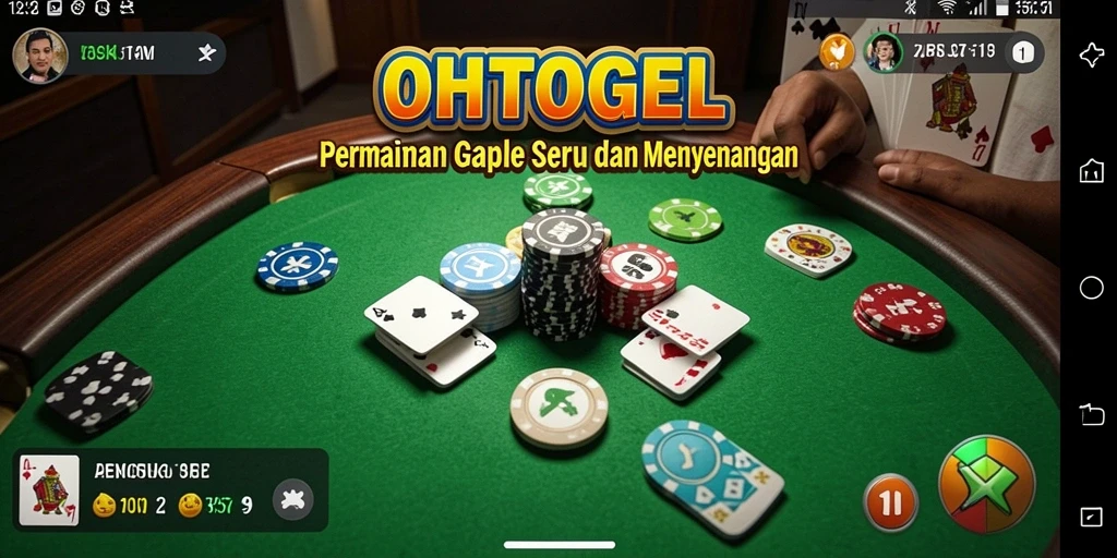 Tampilan gameplay <strong>OHTOGEL</strong> yang menarik saat bermain Gaple.