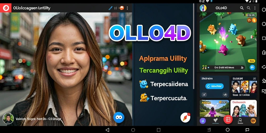 Tangkapan layar OLLO4D menampilkan antarmuka aplikasi Utility yang ramah dan mudah digunakan.
