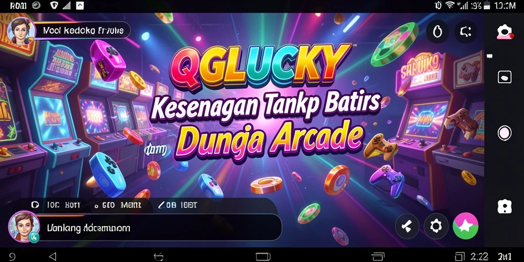 Screenshot gameplay menampilkan aksi seru dalam QGLUCKY.
