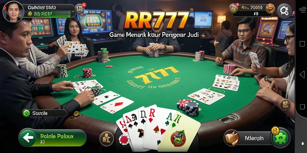Tampilan gameplay Poker yang seru di RR777