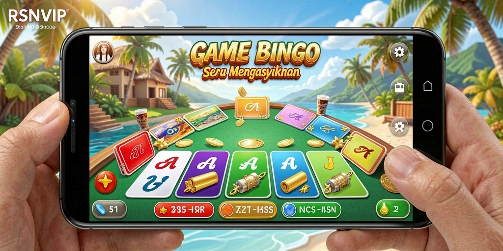 Gameplay Bingo yang seru dan interaktif di RSNVIP.