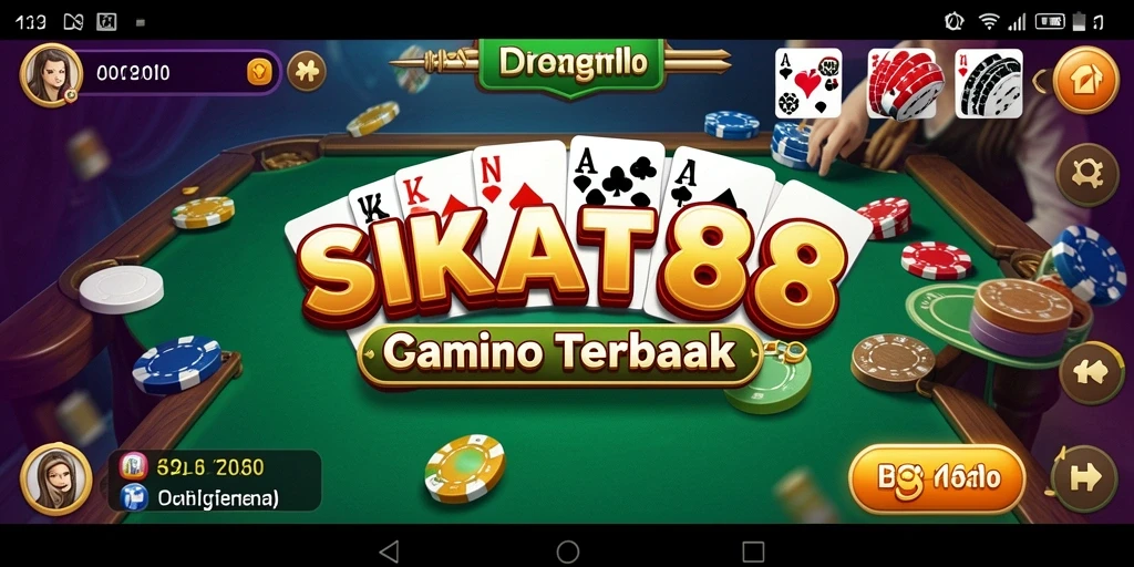Tampilan gameplay menarik dalam permainan Domino SIKAT88.