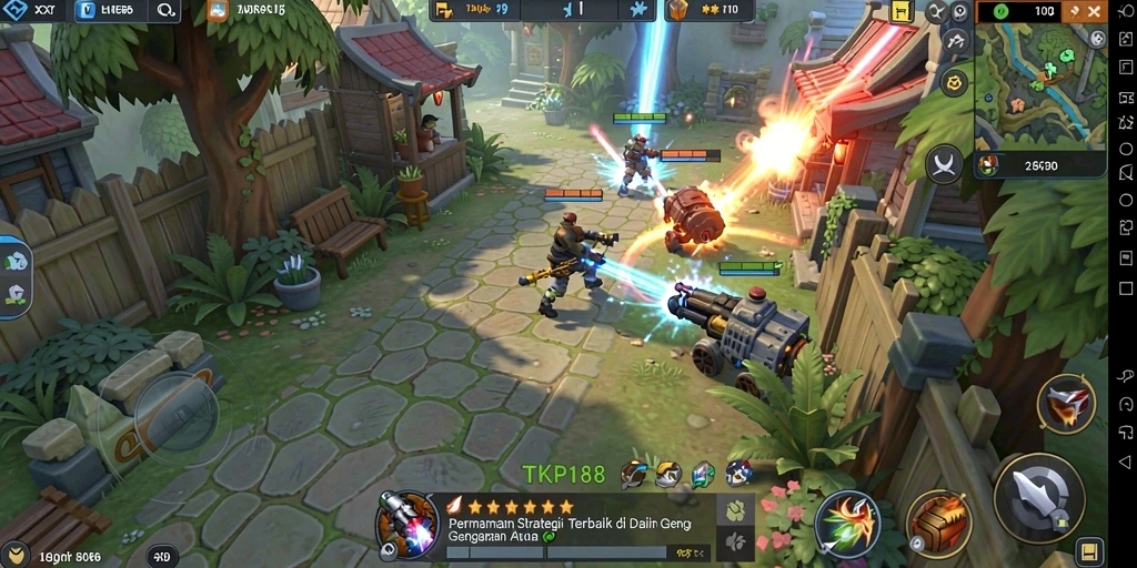 Tampilan gameplay TKP188 yang mengasyikkan dan strategis.