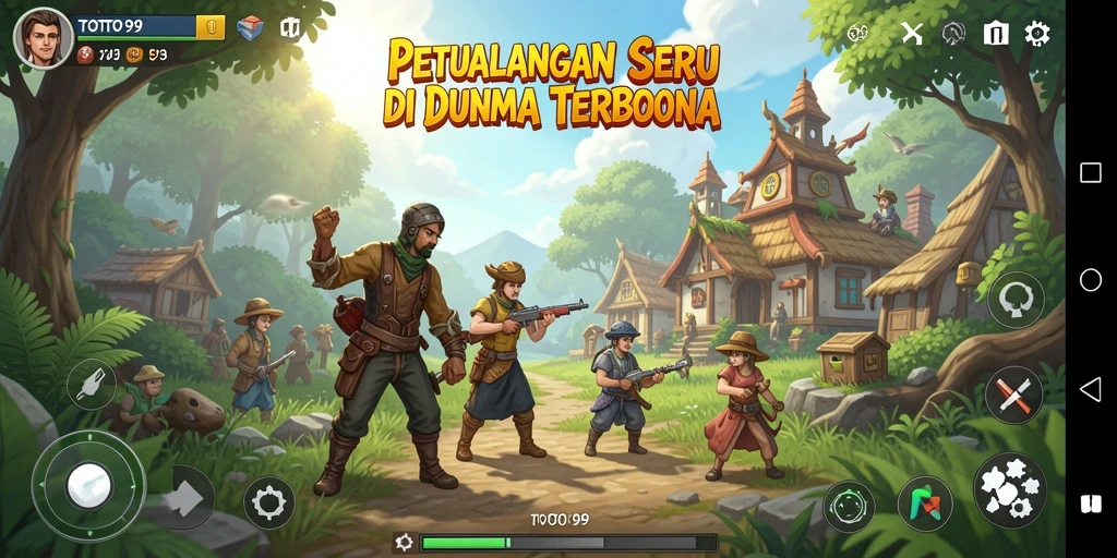 Tampilan menggugah selera dari gameplay TOTO99 di dunia terbuka.