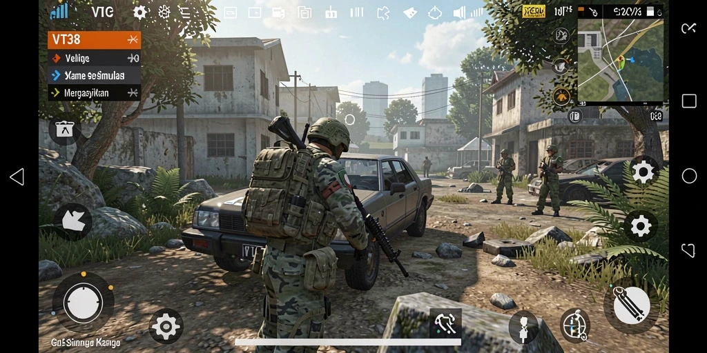 Screenshot VT38 menampilkan gameplay simulasi yang menakjubkan dan interaktif.