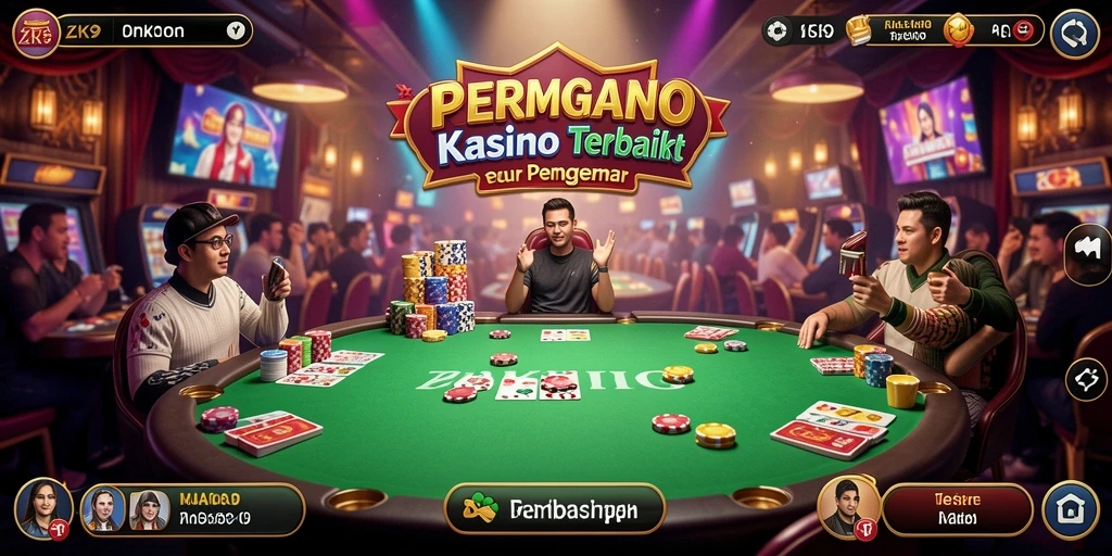 Gameplay menarik ZK9 dengan suasana kasino yang nyata.